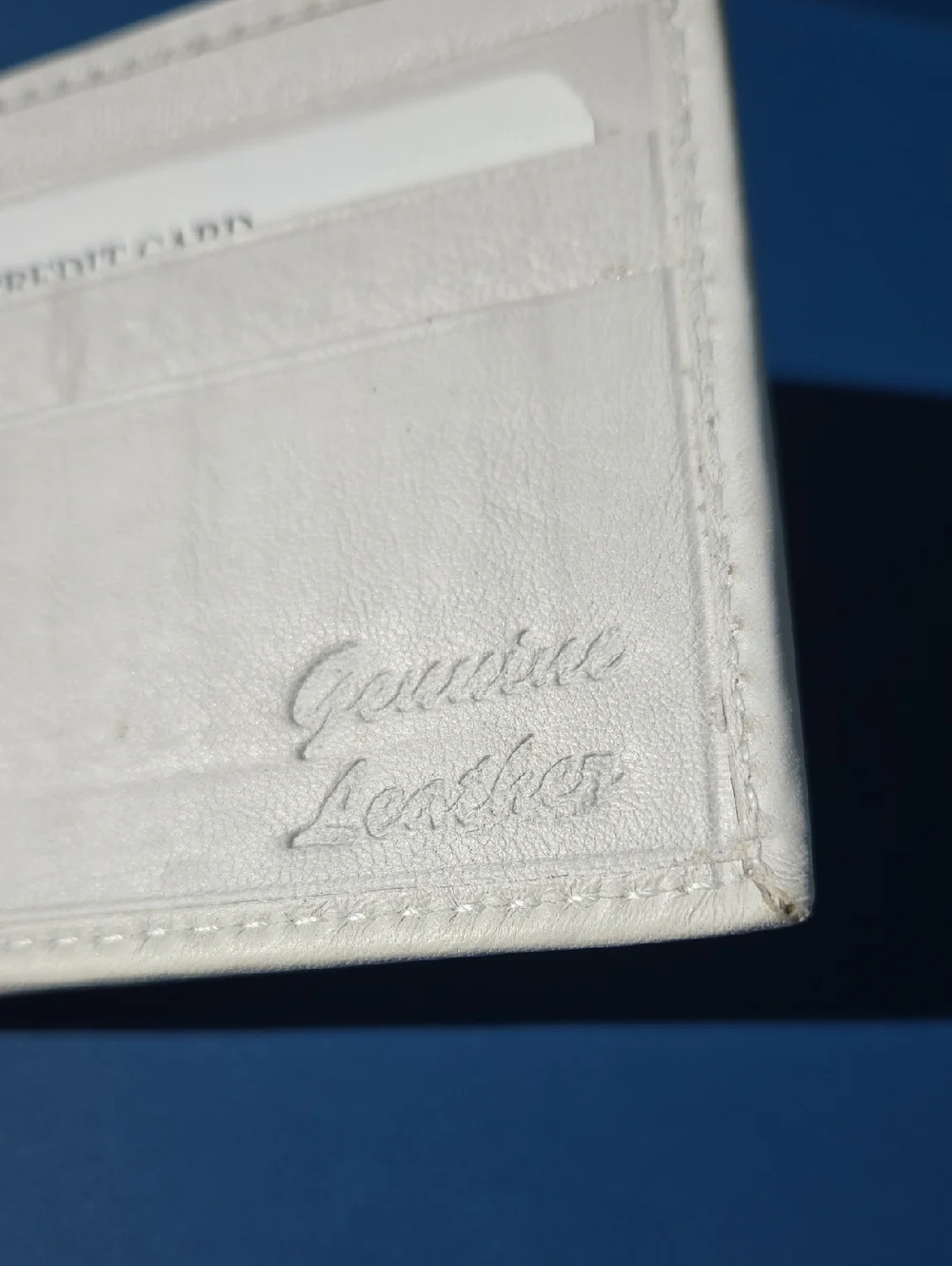 A G leather wallets white